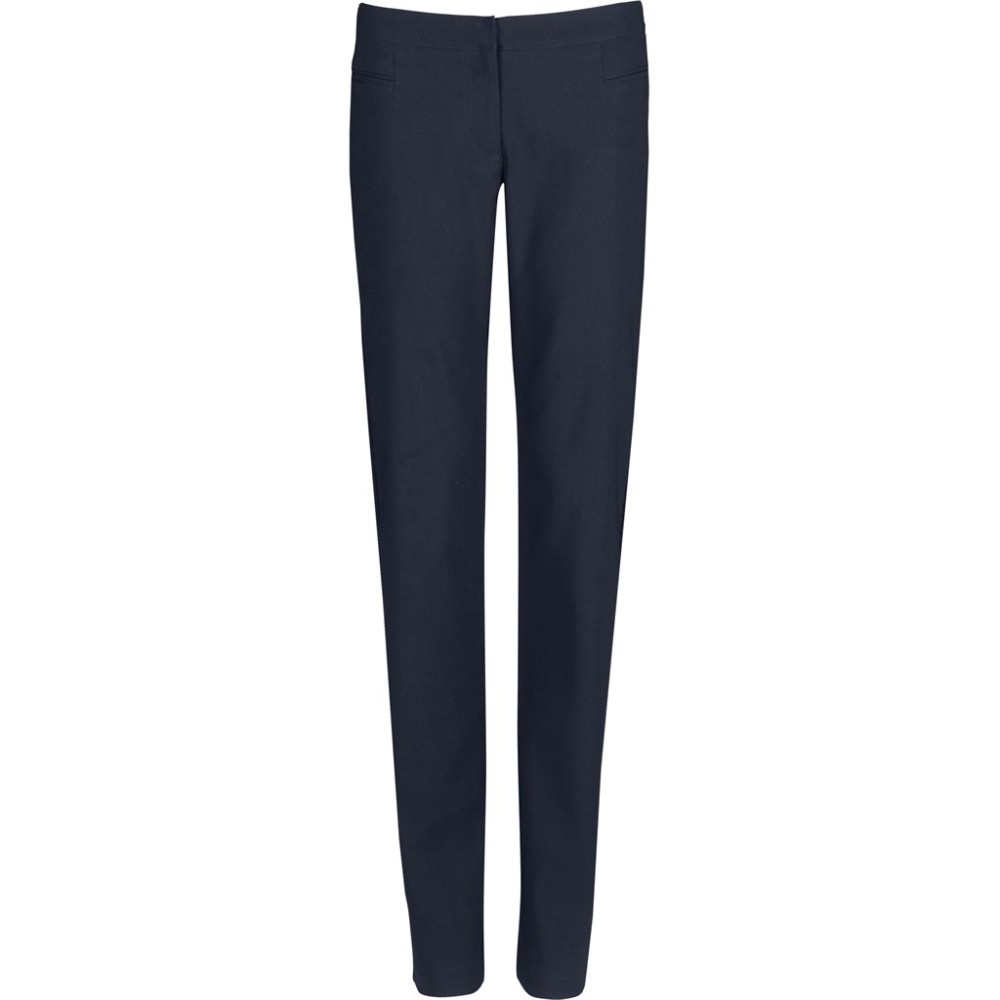 Ladies Cambridge Flat Front Pants - Navy