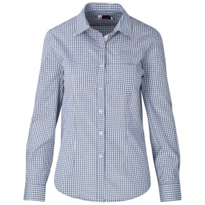 Ladies Long Sleeve Kenton Shirt - Light Blue