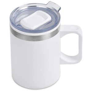 Kooshty Angelo Stainless Steel & Plastic Double-Wall Mug – 360ml