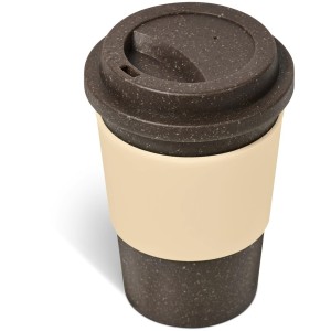 Kooshty Brown Bean Plastic Double-Wall Tumbler – 400ml