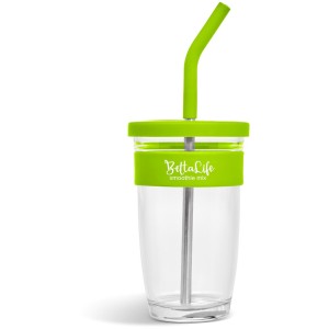Kooshty Slurp Glass Kup & Straw - 480ML