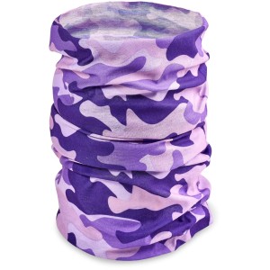 Adults Camo Flexi Tubular Bandana - Purple