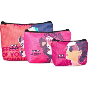 Pre-Production Sample Hoppla Leanne Recycled PET Stitch-Bond Maxi Toiletry Bag