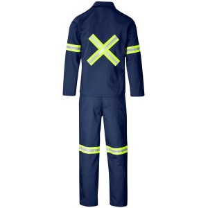 Trade Polycotton Conti Suit - Reflective Arms, Legs & Back - Yellow Tape
