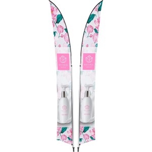 Legend 4M Sublimated Arcfin Double-Sided Flying Banner - 1 complete unit