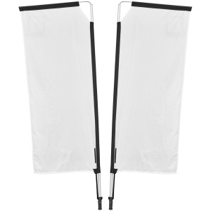 Legend 2M Sublimated Telescopic Double-Sided Flying Banner - 1 complete unit