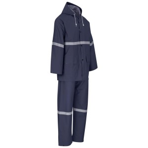 Tornado Rainsuit Polyester/PVC - Navy