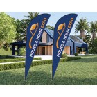 Single-Sided Sharkfin Banners