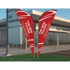 Double-Sided Sharkfin Banners